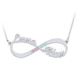 Infinity Name Necklace with Accents