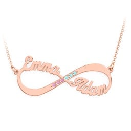 Infinity Name Necklace with Accents
