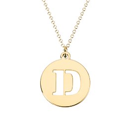 Illuminating Initials Necklace in 18K Gold Plated Silver