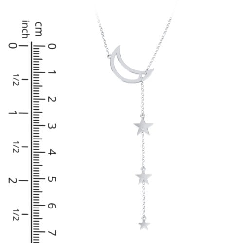 Lariat with Moon and Star Charms