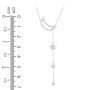 Lariat with Moon and Star Charms