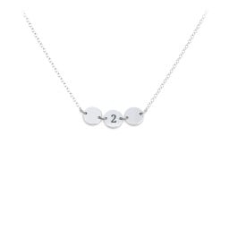 Engravable Initial 3 Disc Pendant