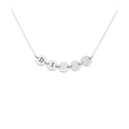 Engravable Initial 5 Disc Pendant