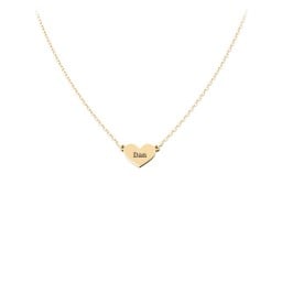 Engravable Heart Charm Necklace