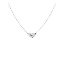 Engravable Heart Charm Necklace