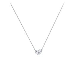 Engravable Initial Heart Necklace