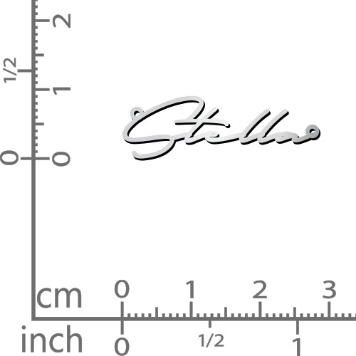 Personalised Signature Name Necklace – Sterling Silver