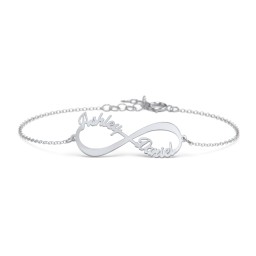 Infinite Love Name Bracelet in 925 Sterling Silver