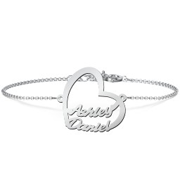 Written With Love Name Bracelet in 925 Sterling Silver