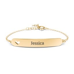 Engravable Bracelet with Heart