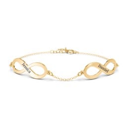 Engravable 2 Infinity Bracelet