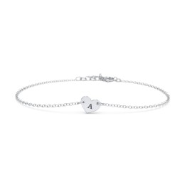 Engravable Heart Bracelet in 925 Sterling Silver