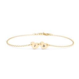 Engravable 2 Hearts Bracelet