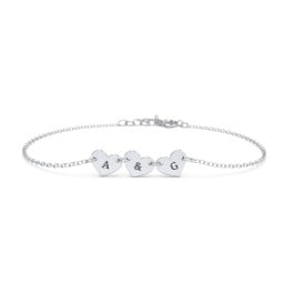 Engravable 3 Hearts Bracelet