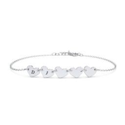 Engravable 5 Hearts Bracelet