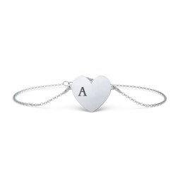 Engravable Heart Sorority Bracelet