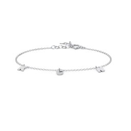 Initial Bracelet with 3 Letters - Modern in 925 Sterling Silver