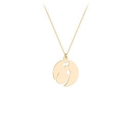 Arabic and Farsi Initial Disc Necklace