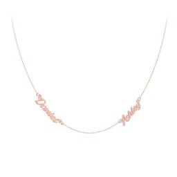 Dainty Personalised Two Name Necklace