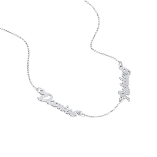 Dainty Personalised Two Name Necklace