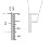 Engravable Asymmetrical Initial Necklace - F – 18K Gold Plated Silver