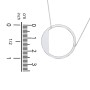 Engravable Asymmetrical Initial Necklace - O