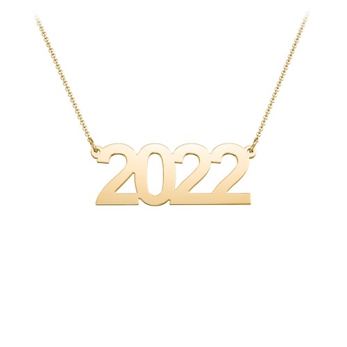 Personalised Number Necklace – 18K Gold Plated Silver