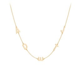 Personalised Initial Station Necklace with 5 Letters