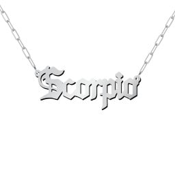 Personalised Name Necklace with Paper Clip Chain