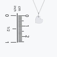 Initial 4 Heart Disc Necklace