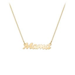 Mama Necklace In Cursive Font
