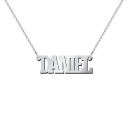Personalised Varsity Name Necklace