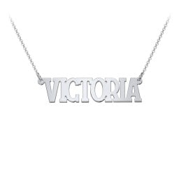 Personalised Varsity Name Necklace