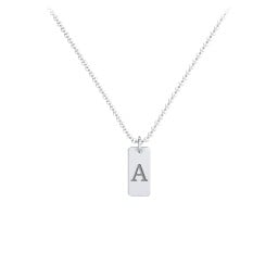 Small Initial Tag Necklace