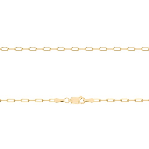 Framed Name Necklace with Mini Paperclip Chain – 18K Gold Plated Silver