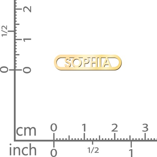 Framed Name Necklace with Mini Paperclip Chain – 18K Gold Plated Silver