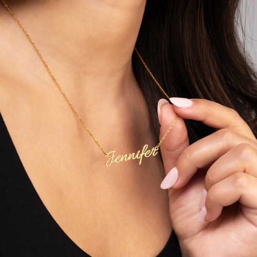 Signature Script Stainless Steel Name Necklace