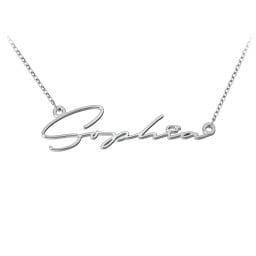 Dainty Script Stainless Steel Necklace