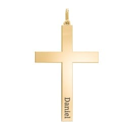 Men's Classic Engravable Cross Pendant