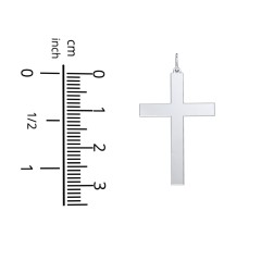 Men's Classic Engravable Cross Pendant