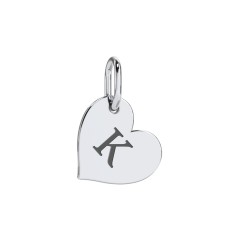 Initial Heart Charm – 10K Yellow Gold