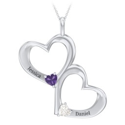 Fusion Hanging Hearts Pendant