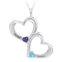 Fusion Hanging Hearts Pendant