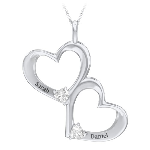 Fusion Hanging Hearts Pendant