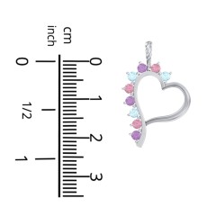 Shepherd Floating Gemstone Heart Pendant