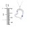 Mi Familia Tilted Heart Pendant – Sterling Silver with Citrine, Blue Sapphire, Ruby, and Emerald