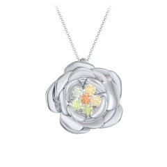 Family Rose Birthstone Pendant