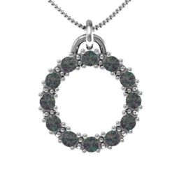 Circle of Life Pendant in 925 Sterling Silver with Alexandrite
