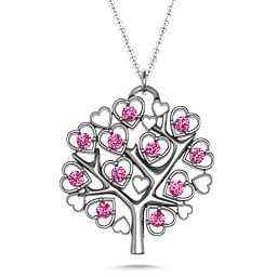 Heart Family Tree Pendant