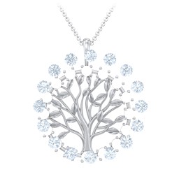 Halo Family Tree Pendant